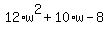 12%2Aw%5E2%2B10%2Aw-8