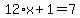 12%2Ax%2B1=7