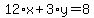 12%2Ax%2B3%2Ay=8