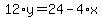 12%2Ay=24-4%2Ax
