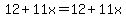 12%2B11x=12%2B11x