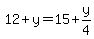 12%2By=15%2By%2F4