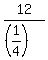 12%2F%28%281%2F4%29%29