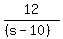 12%2F%28%28s-10%29%29