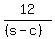 12%2F%28%28s-c%29%29