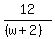 12%2F%28%28w%2B2%29%29