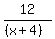 12%2F%28%28x%2B4%29%29