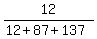 12%2F%2812%2B87%2B137%29