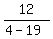 12%2F%284+-+19%29