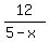 12%2F%285-x%29