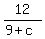 12%2F%289%2Bc%29