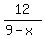 12%2F%289-x%29