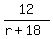 12%2F%28r%2B18%29