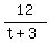 12%2F%28t%2B3%29