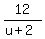 12%2F%28u%2B2%29