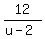 12%2F%28u+-+2%29