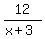 12%2F%28x%2B3%29