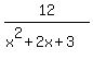 12%2F%28x%5E2%2B2x%2B3%29