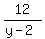 12%2F%28y-2%29