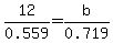 12%2F0.559=b%2F0.719