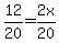 12%2F20=2x%2F20
