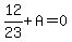 12%2F23%2BA=0