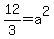 12%2F3=a%5E2