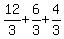 12%2F3+%2B+6%2F3+%2B+4%2F3