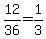 12%2F36=1%2F3