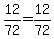 12%2F72+=+12%2F72