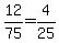 12%2F75+=+4%2F25+