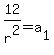 12%2Fr%5E2=a%5B1%5D