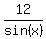 12%2Fsin%28x%29