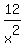 12%2Fx%5E2
