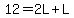 12=2L%2BL