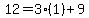 12=3%281%29%2B9