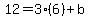 12=3%286%29%2Bb