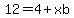 12=4%2Bxb