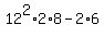 12%5E2%2A2%2A8+-+2%2A6