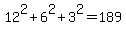 12%5E2%2B6%5E2%2B3%5E2=189