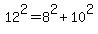 12%5E2+=+8%5E2%2B10%5E2