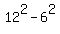 12%5E2+-+6%5E2