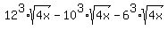 12%5E3%2Asqrt%284x%29-10%5E3%2Asqrt%284x%29-6%5E3%2Asqrt%284x%29