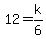 12+=+k%2F6