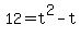 12+=+t%5E2-t