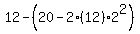 12-%2820-2%2812%292%5E2%29