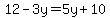 12-3y=5y%2B10