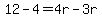 12-4+=+4r-3r