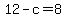 12-c+=+8