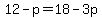 12-p=18-3p
